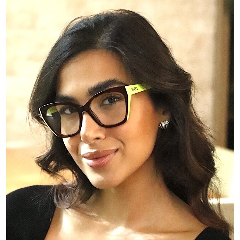 Emilio Pucci EP5216 Eyeglasses 053 Black Cat-Eye - Picture 3 of 6